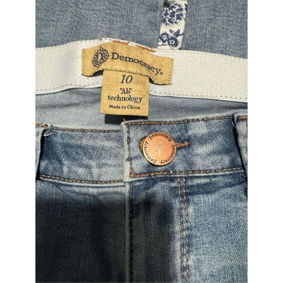 Democracy Ab Technology kick flare raw fray hem 10 - Picture 2 of 5